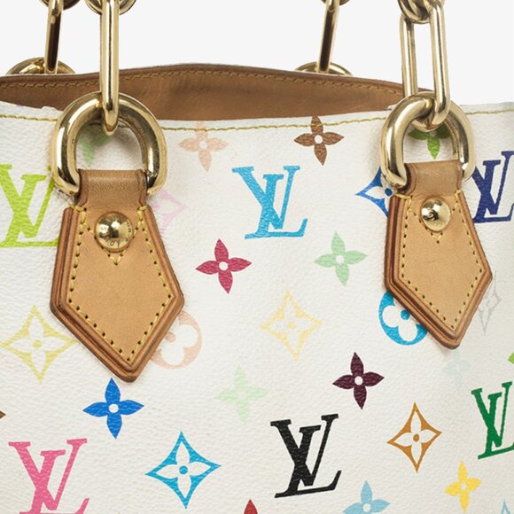 Louis Vuitton X Murakami White Monogram 2005 Vintage Audra Bag - Picture 4 of 9